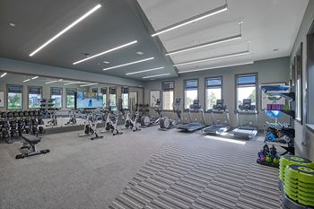 Modern fitness center
